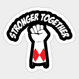 Red Power Stronger Together Sticker